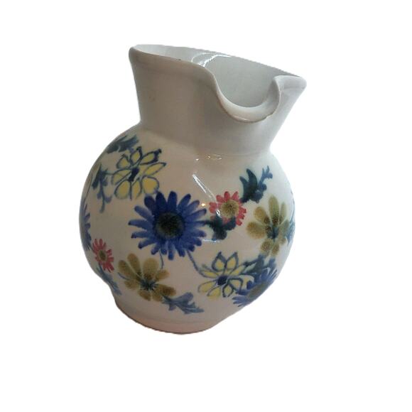 Vintage Rye Pottery England Floral Creamer Pitcher READ - Picture 2 of 6